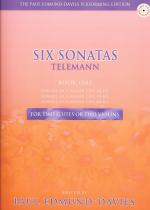 Telemann Sonatas (6) Bk 1 Davies Flute Duet & Vln Sheet Music Songbook