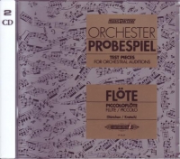 Test Pieces For Orchestral Auditions Flute 2 Cds Sheet Music Songbook