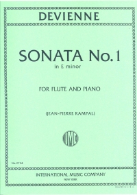 Devienne Sonata Op58 No 1 Eminor Flute & Piano Sheet Music Songbook