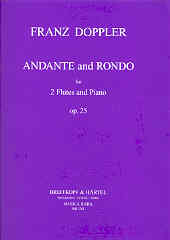 Doppler Andante & Rondo Op25 2 Flutes & Piano Sheet Music Songbook