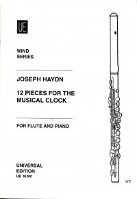 Haydn 12 Pieces Musical Clock Flute & Piano Sheet Music Songbook