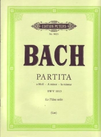 Bach Partita In A Minor Bwv1013 Flute Solo Sheet Music Songbook