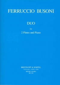 Busoni Duo Emin Flute Duets & Piano Sheet Music Songbook