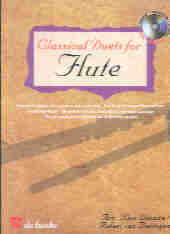 Classical Duets For Flute Desaire/beringen Book&cd Sheet Music Songbook