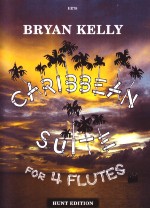 Kelly Caribbean Suite 4 Flutes Sheet Music Songbook