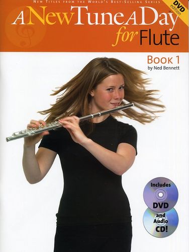 New Tune A Day Flute Book Cd Dvd Sheet Music Songbook