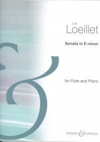 Loeillet Sonata Emin Flute Sheet Music Songbook