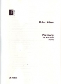 Aitken Plainsong Solo Flute Sheet Music Songbook
