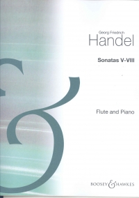 Handel Eight Sonatas Book 2 5-8 Flute Sheet Music Songbook