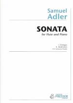 Adler Sonata Flute & Piano Sheet Music Songbook