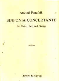 Panufnik Sinfonia Concertante Flute & Harp Parts Sheet Music Songbook