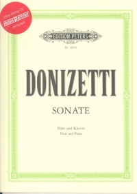 Donizetti Sonata C Flute & Pf Bk Cd Music Partner Sheet Music Songbook