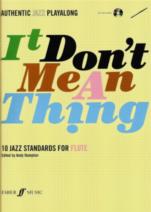 It Dont Mean A Thing Flute Book & Cd Sheet Music Songbook