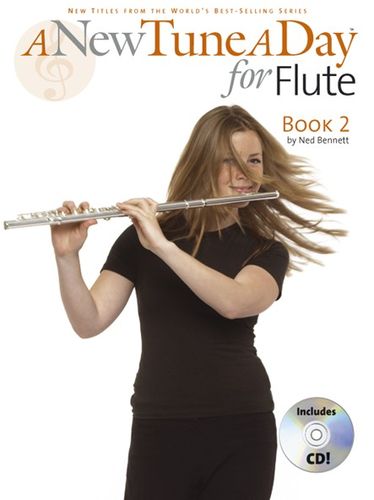 New Tune A Day Flute Book 2 + Cd Sheet Music Songbook