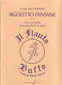 Doppler Rigoletto Fantaisie Op38 Flute Duet&piano Sheet Music Songbook