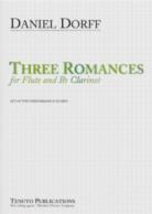 Dorff Three Romances Flute & Bb Clarinet Sheet Music Songbook