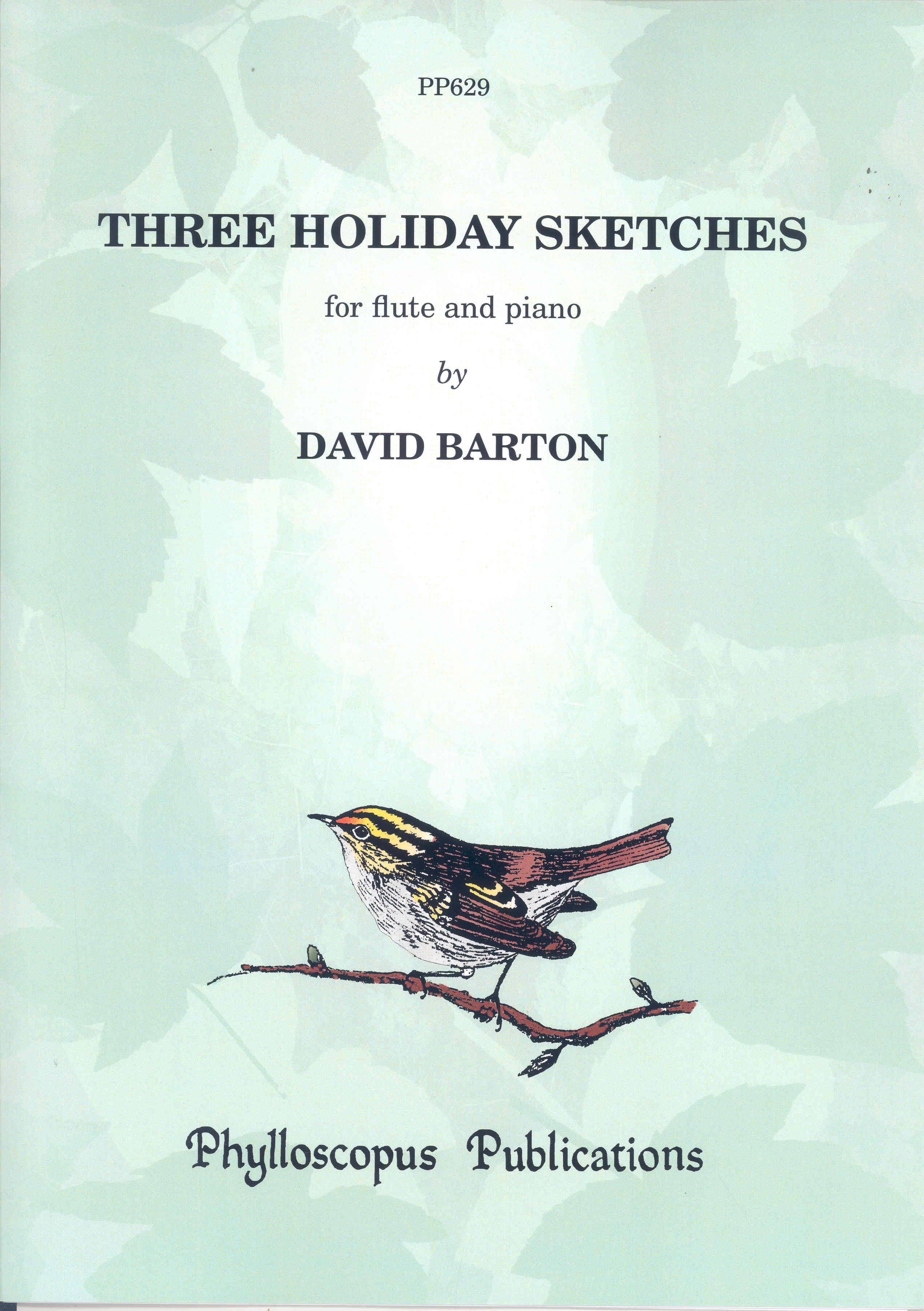 Barton Three Holiday Sketches Flute & Piano Sheet Music Songbook