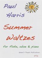 Harris Summer Waltzes Flute Oboe Piano Sheet Music Songbook