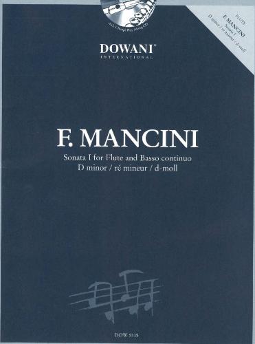 Mancini Sonata I Dmin Flute & Bc Book & Cd Sheet Music Songbook