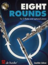 Eight Rounds Johow 3 Flutes (opt Piano) Book & Cd Sheet Music Songbook