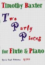 Baxter Two Party Pieces Flute & Piano Sheet Music Songbook