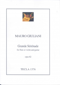 Giuliani Grande Serenade Op82 Flute (vln) & Guitar Sheet Music Songbook