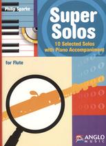 Super Solos Flute Sparke + Piano Accomps Cd Sheet Music Songbook