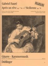 Faure Apres Un Reve Op71 & Sicilienne Op78 Fl&gtr Sheet Music Songbook