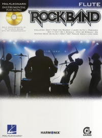 Rock Band Instrumental Play Along Flute Book & Cd Sheet Music Songbook