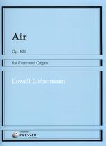 Liebermann Air Op106 Flute & Organ Sheet Music Songbook