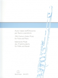 19th Century Italian Music For Flute & Piano Sheet Music Songbook