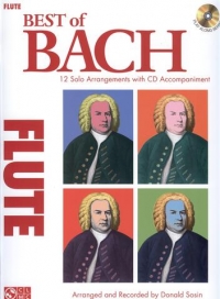 Bach Best Of Flute Book & Cd Sheet Music Songbook
