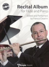 Recital Album Book & Cd Flute & Piano Cesarini Sheet Music Songbook