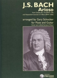 Bach Arioso Schocker Flute & Guitar Sheet Music Songbook