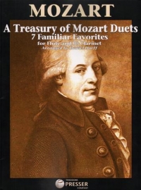 Mozart A Treasury Of Mozart Duets Flute & Clarinet Sheet Music Songbook