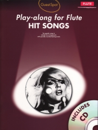 Guest Spot Hit Songs Flute Book & Cd Sheet Music Songbook