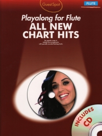 Guest Spot All New Chart Hits Flute Book & Cd Sheet Music Songbook