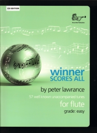 Winner Scores All Lawrance Flute + Cd Sheet Music Songbook