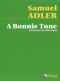 Adler A Bonnie Tune A Scherzo For Solo Flute Sheet Music Songbook