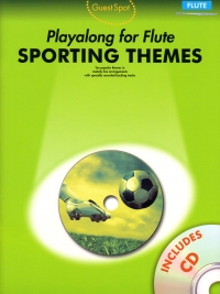Guest Spot Sporting Themes Flute Book & Cd Sheet Music Songbook