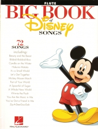 Big Book Of Disney Songs Flute Sheet Music Songbook