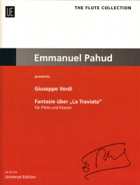 Verdi Fantasy On La Traviata Pahud Flute & Piano Sheet Music Songbook