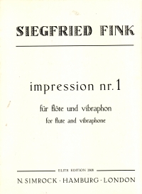 Fink Impression No. 1 Flute & Vibraphone Sheet Music Songbook