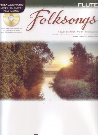 Folksongs Instrumental Play Along Flute + Cd Sheet Music Songbook