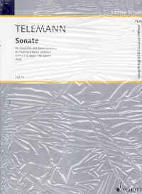 Telemann Sonata D Twv41:d9 Flute & Piano Sheet Music Songbook