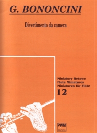 Bononcini Divertimento Da Camera Flute Sheet Music Songbook