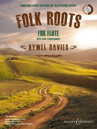 Folk Roots For Flute Davies Book & Cd Sheet Music Songbook