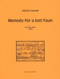 Connell Monody For A Lost Faun Flute Alone Sheet Music Songbook