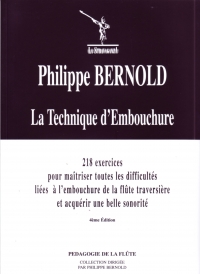 Bernold La Technique Dembouchure Flute Sheet Music Songbook
