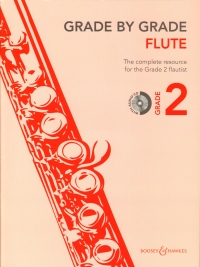 Grade By Grade Flute Grade 2 Way + Cd Sheet Music Songbook